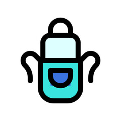 Editable apron vector icon. Apparel, gardening, cooking. Part of a big icon set family. Perfect for web and app interfaces, presentations, infographics, etc