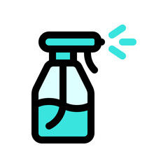 Editable water sprayer, spray bottle vector icon. Gardening, lanscaping, hygiene. Part of a big icon set family. Perfect for web and app interfaces, presentations, infographics, etc