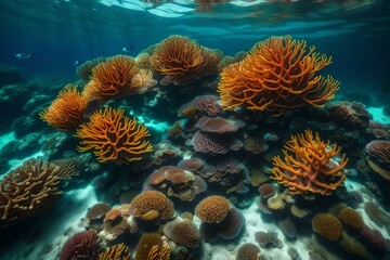 Mesmerizing underwater coral reef