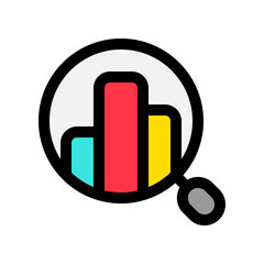 Editable data analysis vector icon. SEO, marketing, business. Part of a big icon set family. Perfect for web and app interfaces, presentations, infographics, etc