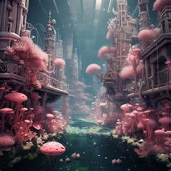 pink fractal realms