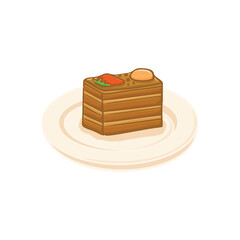 Delicious Indonesian Food Illustration Vector