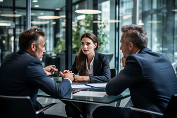 Fototapeta premium Business People Working Together In Office