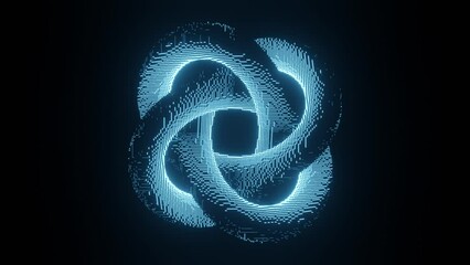 looped 3d animation. abstract background to denote the connection of relationships or the science of geometry