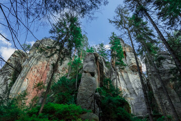 Fototapeta na wymiar Adrspach-Teplice rocks in Czech