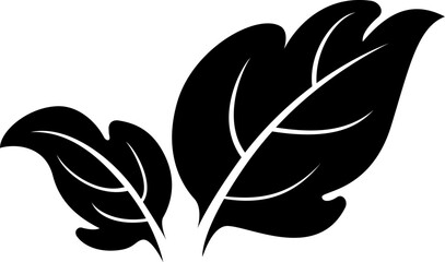 Black leaf ecology nature element vector icon, Leaf Icon, green leaf ecology nature element vector