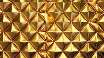 gold foil geometric diamonds mosaic motif