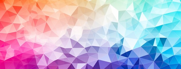 Obraz premium abstract background with colorful polygons and triangles, connected lines pattern, generative AI