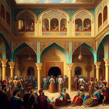 The Majestic Palace of Shushan, Persia: A Grand Display of Opulence and Luxury