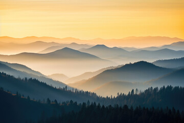 Spectacular Sunset Over the Ridge