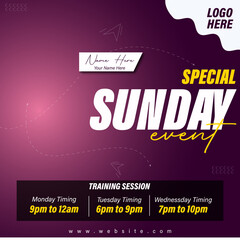 Obraz premium Social Media Poster Design