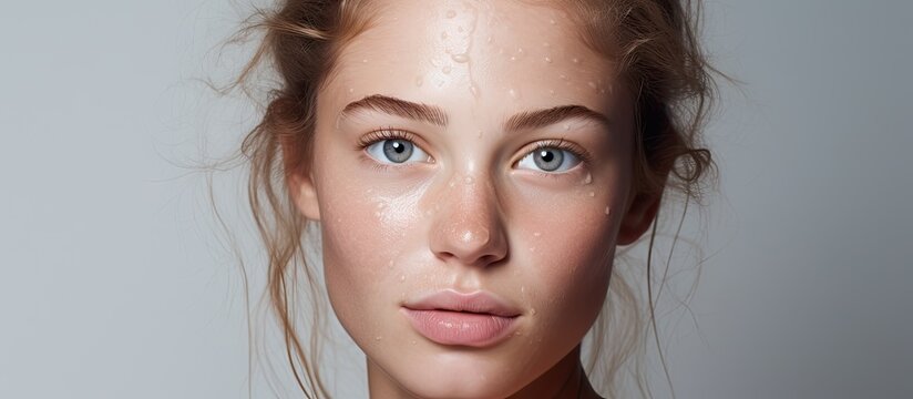 Young woman with diverse skin tones applying moisturizer to raise awareness for skin treatment