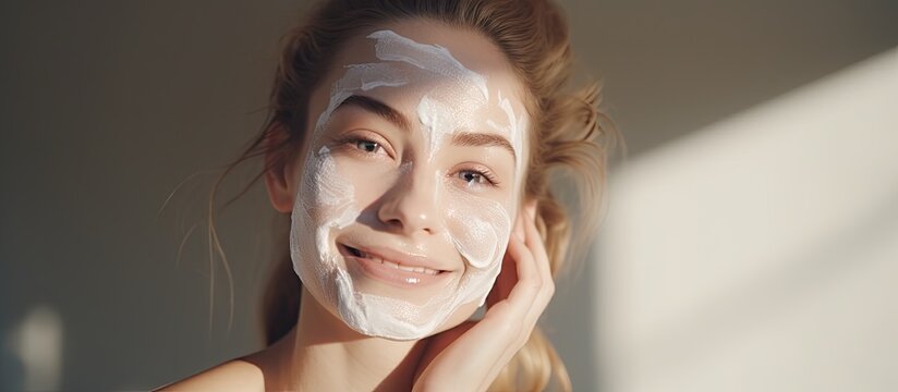 Young woman with diverse skin tones applying moisturizer to raise awareness for skin treatment