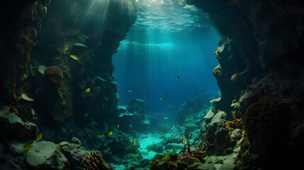 Fototapeta premium Beautiful underwater wildlife