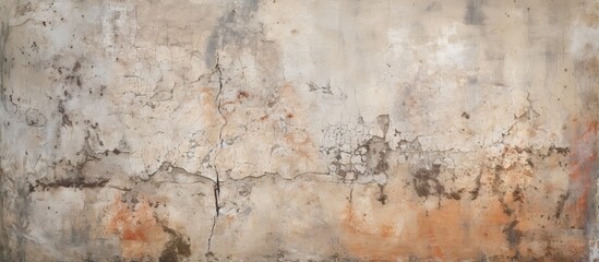Aged concrete wall pattern with blank area