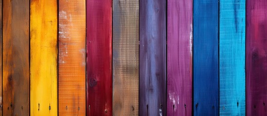 Colorful texture of wood background