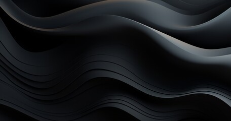 Abstract Smooth Black Wave