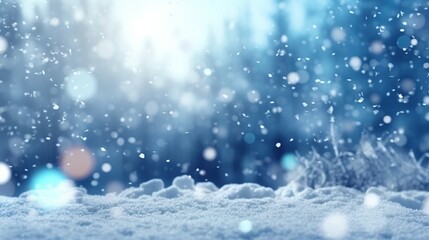 Fototapeta na wymiar snowflakes in winter
