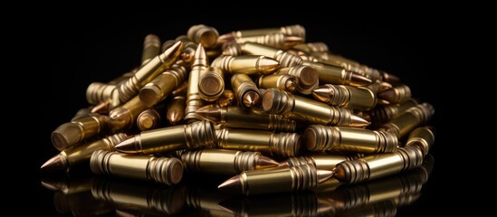 Naklejka premium Metal tubes Bullets for guns Reserve bullets Segregate