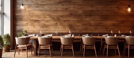Modern dining room with wood interior modern copy room design