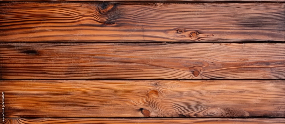Aufkleber natural brown wooden background for design vintage painted texture overhead view with space for text