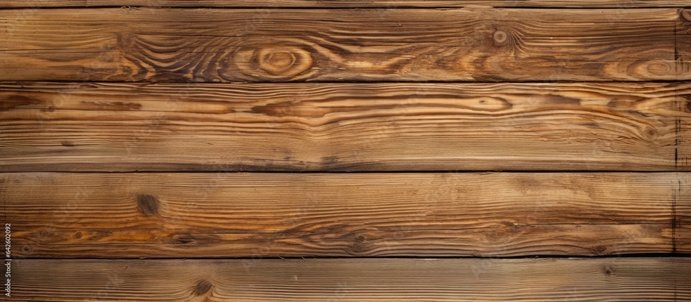 Aufkleber natural brown wooden background for design vintage painted texture overhead view with space for text
