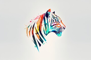 abstract background with a zebra
