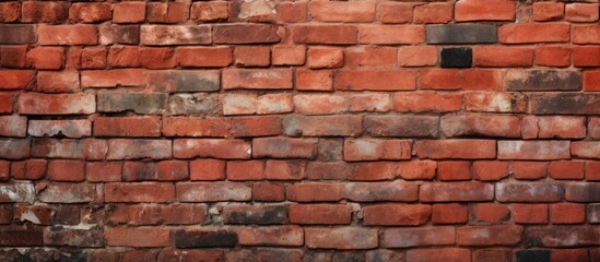 seamless texture of a red brick wall