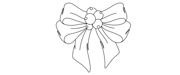 ribbon line art style. vector elements