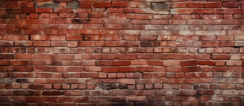 Fototapeta seamless texture of a red brick wall