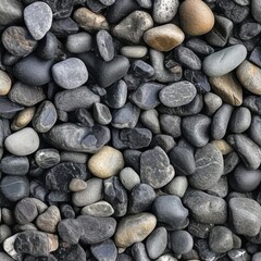 Fototapeta na wymiar Seamless pebble beach texture