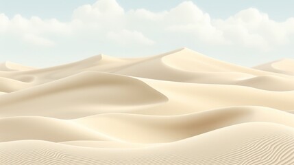 Seamless white desert sand dunes, background, high quality, 16:9 - obrazy, fototapety, plakaty