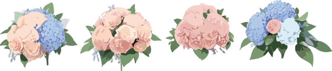 Sweet Flower Branch: Delicate Floral Illustrations for Your Creative Projects