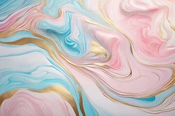 Fototapeta premium Colorful abstract painting background. Liquid marble background. Liquid painting abstract texture. Intense colorful blend of vibrant acrylic colors. The style includes swirls of marble.
