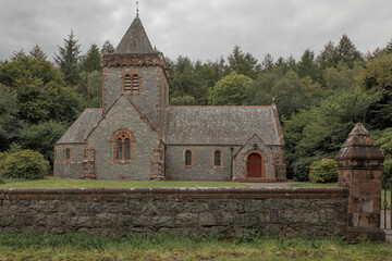 Old scottish church in the middle of nowhere
