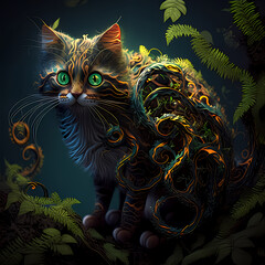 Fraktale Waldkatze © Julian