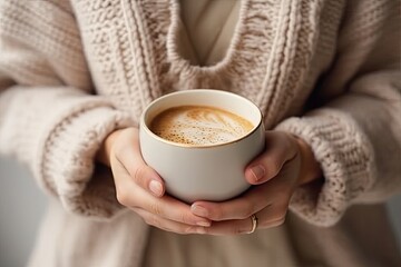 a woman holding a cup of coffee in her hands, with the text how to start your morning routine