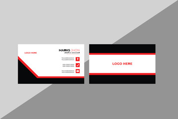 Modern creative business card and simple business card design with yellow. Luxury business card design template.