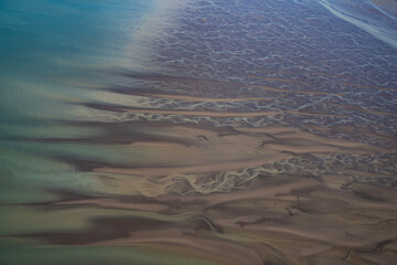 Aerial View of Cook Inlet Mud Flats