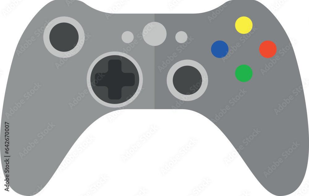 Poster gamepad icon. gamer device. pc and console controller
