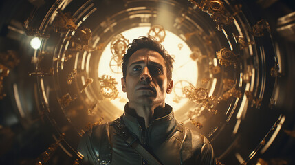 Man Travelling Through Space and Time