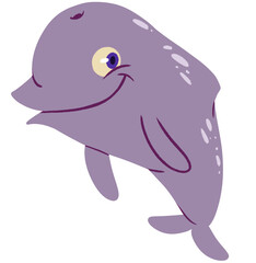 Dolphin cartoon illustration