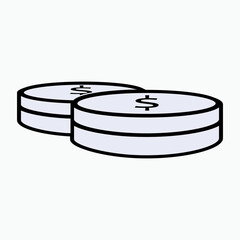 Currency Icon. Cash, Funds Symbol - Vector. 