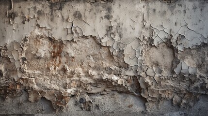 Close-Up of Grunge Concrete Wall Raw Beauty and Textured Decay