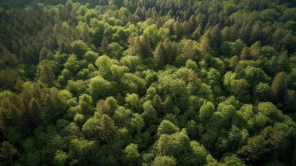 Aerial top view forest tree, Rainforest ecosystem and healthy environment concept and background - obrazy, fototapety, plakaty