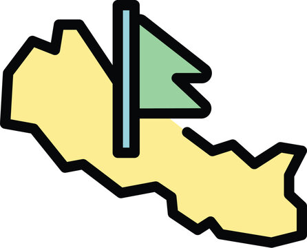 recommend clip art: Nepal landmark icon outline vector. City culture. Country stupa color flat