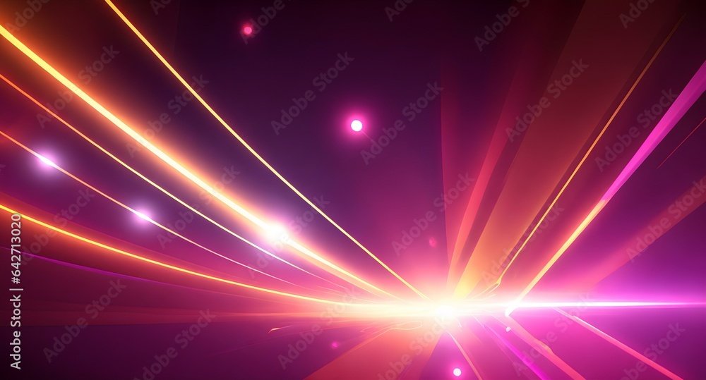Poster abstract futuristic background with glowing light effect. created by ai generated