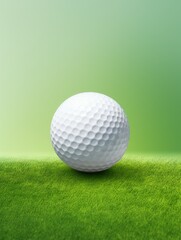 Fototapeta premium Professional Golf ball Sports Equipment Photorealistic Vertical Illustration. Sporting Gear Ai Generated Bright Illustration with Active Game Golf ball Sports Equipment.