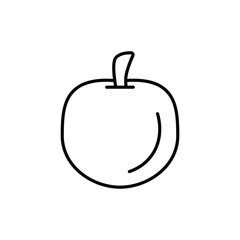 apple icon. outline icon