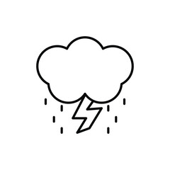 Storm icon. outline icon